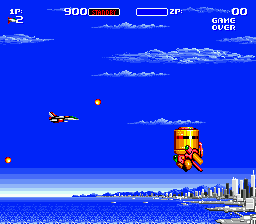 Aero Blasters (Japan) In game screenshot